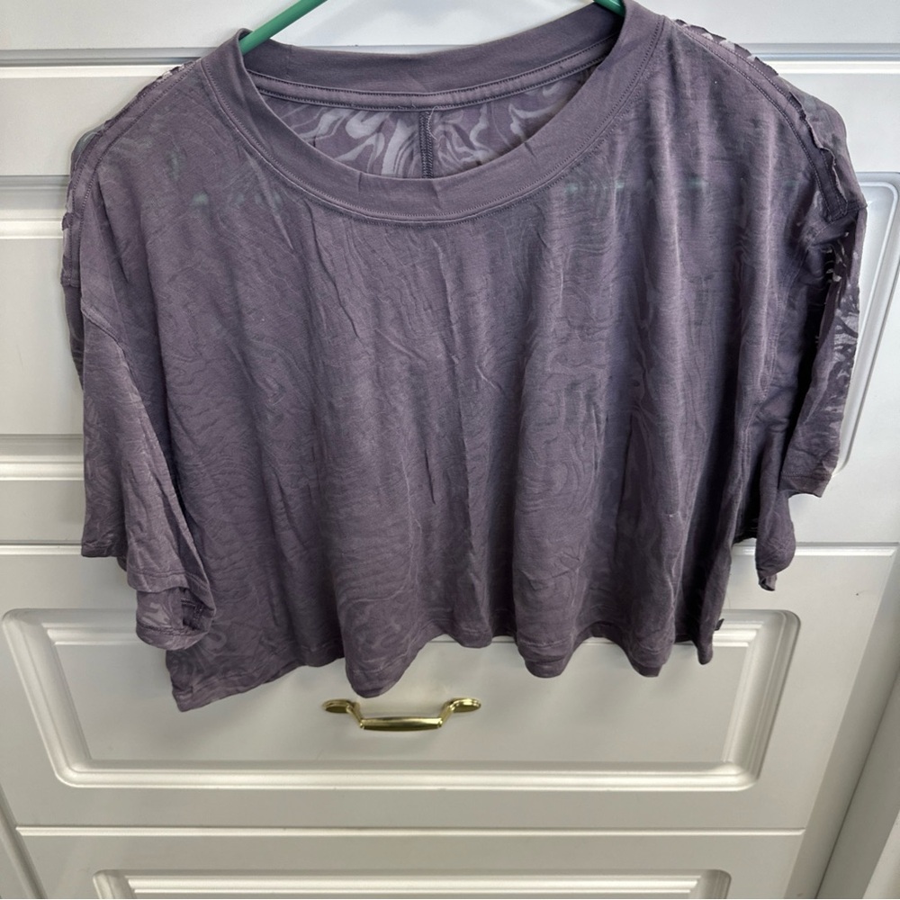 lululemon athletica Cates Cropped Tee, Purple